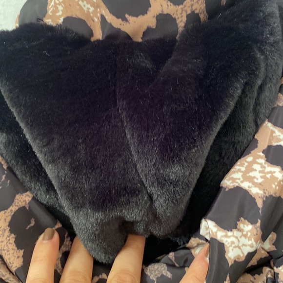 Rhea Apparis Leopard Puffer New with Tags Size S - Picture 8 of 8